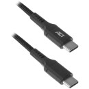 ACT AC3096 USB 2.0 connection cable C male - C male 1m Black AC3096