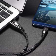 HOCO U56 METAL ARMOR USB TYPE-C KÁBEL 1.2 MÉTER GRAFIT