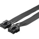 8pin -> 2x PCI-Express 6+2pin átalakító moduláris táphoz Goobay 59714